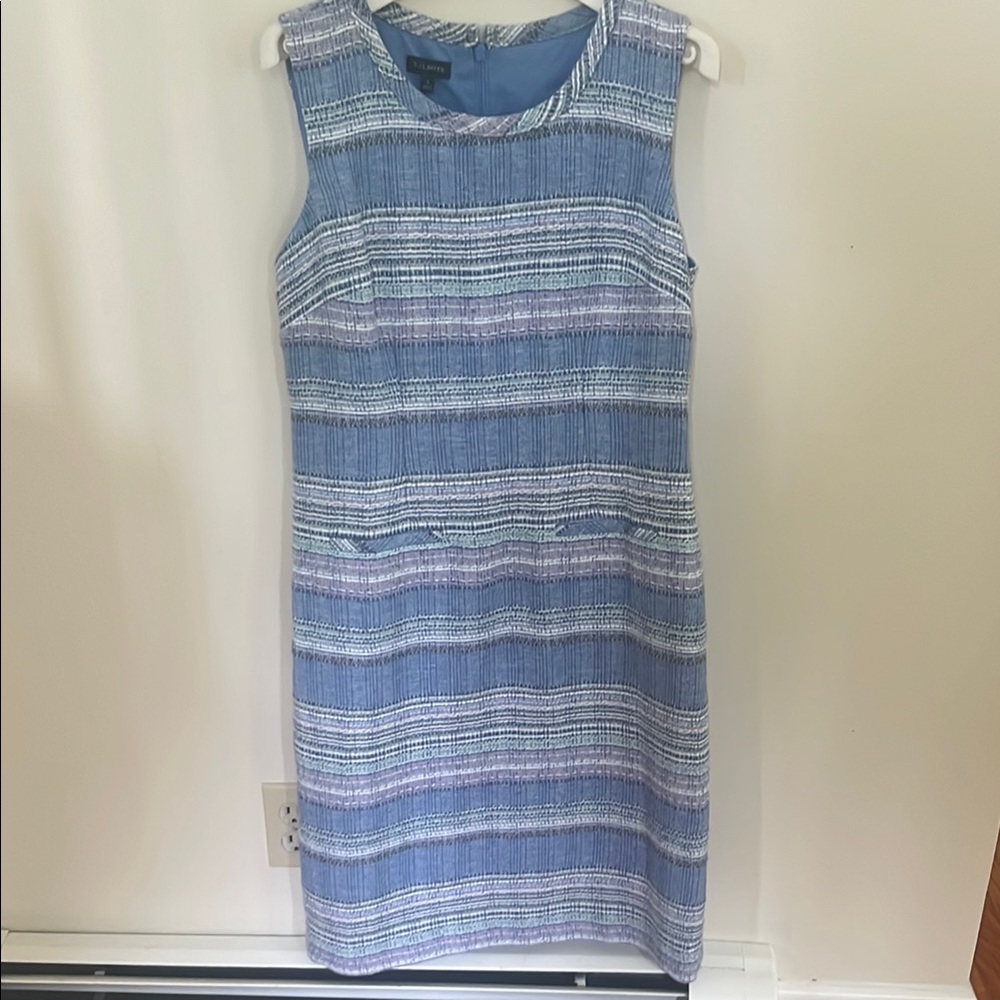 Talbots Sleeveless Embroidered Dress